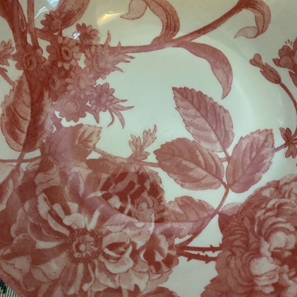 Royal Stafford Transferware Salad Bowl & Plate Set in Spring Floral Botanical - Picture 8 of 15